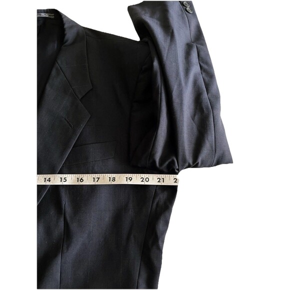 Lubiam Blazer Men 42R Cerruti 1881 Super 100s Coat Jacket Subtle Windowpane - Picture 11 of 15
